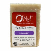 O My 708020 6 oz Goat Milk Lavender Oil Soap - 36 per Case