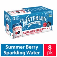 Waterloo Summer Berry Sparkling Water - 8pk / 12 fl oz Cans Perspective: Main