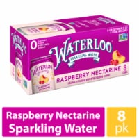 Waterloo Raspberry Nectarine Sparkling Water - 8pk / 12 fl Oz Cans Perspective: Main