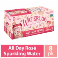 Waterloo All Day Rosé Sparkling Water - 8pk / 12 fl oz Cans Perspective: Main