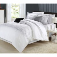 Chic Home Gracia Oversized Overfilled Embroidered Bridal Collection 8-Piece Comforter Set