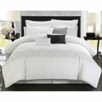 Chic Home Gracia Oversized Overfilled Embroidered Bridal Collection 8-Piece Comforter Set