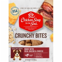 Chicken Soup 418477 12 oz Crunchy Bites Bacon & Cheese Biscuit Dog Treats Food