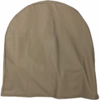 Sunnydaze Log Hoop Cover for Firewood Polyester with PVC Backing - Khaki - 24
