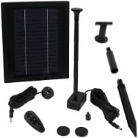 Sunnydaze Solar Pump Kit - Battery Pack - Remote Control - 65 GPH - 47  Lift