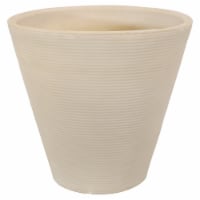 Sunnydaze Walter Outdoor Double-Walled Flower Pot Planter - Beige - 15.5  - Single