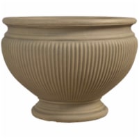 Sunnydaze Elizabeth Double-Walled Flower Pot Planter - Beige  16"- Single