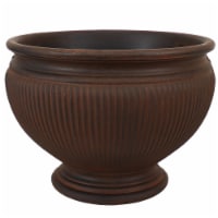 Sunnydaze Elizabeth Outdoor Double-Walled Flower Pot Planter - Rust -15 - Single