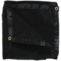 Sunnydaze Polyethylene Mesh Tarp - Black - 8 ft x 16 ft