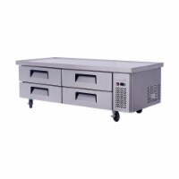 Migali C-CB72-76-HC 76 in. 15 cu. ft. Competitor Series Refrigerated Equipment Stand Chef Bas