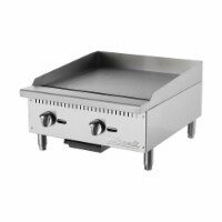 Migali C-G24 24 in. Competitor Series Countertop Manual Controls Griddle, Stainless Steel