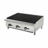 Migali C-CR36 36 in. Competitor Series Countertop Char-Rock Boiler, Stainless Steel