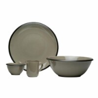 Red Vanilla HN400-004 Vanilla Hampshire Grey Serve Set, 4 Piece