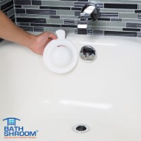 Tubshroom BathShroom Matte Plastic Overflow Drain Cover - Total Qty: 1