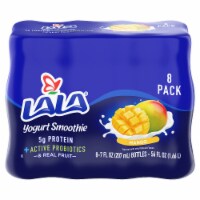 LaLa® Mango Protein Probiotic Yogurt Smoothie Bottles Perspective: Main