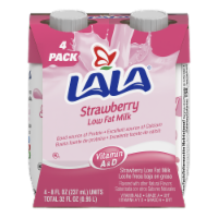 LaLa® Strawberry Low Fat Shelf Stable Milk Perspective: Main
