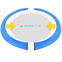 SkyBound P1-1210SBL 12 ft. Trampoline Pad Spring Cover Fits Up To 7 in. Springs, Blue - Easy