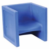 Kaplan Early Learning Cube Chair - Dark Blue