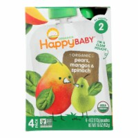 Happy Baby Organics® Stage 2 Pears, Mangos, & Spinach