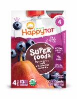 Happy Tot® Organics Superfoods Pears Blueberries & Beets + Super Chia Stage 4 Baby Food