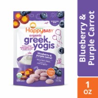 Happy Baby Organics Greek Yogis Blueberry Purple Carrot Freeze-Dried Baby Food