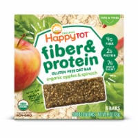 Happy Tot® Organics Fiber & Protein Apples & Spinach Oat Bars Snack