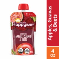 Happy Baby Organics Apples Guava & Beets Stage 2 Baby Food Pouch