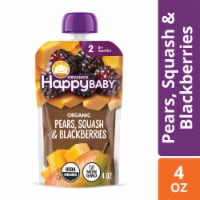 Happy Baby Clearly Crafted Stage 2 Pears Squash & Blackberries Pouch Perspective: Main