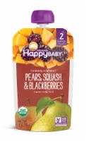 Happy Baby® Organics Clearly Crafted Pears Squash & Blackberries Stage 2 Baby Food Pouch