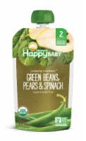 Happy Baby Organics Clearly Crafted Green Beans Spinach & Pears Stage 2 Baby Food