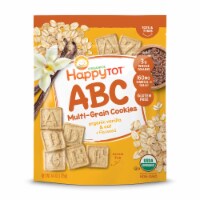 Happy Tot® Organics Super Smart Multi-Grain Organic Vanilla Oat Alphabet Snacks + Flaxseed Perspective: Main