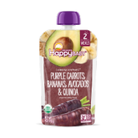 Happy Baby® Organic Purple Carrots Bananas Avocados & Quinoa Stage 2 Baby Food