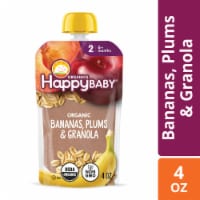 Happy Baby® Organics Bananas Plums & Granola Stage 2 Baby Food Pouch