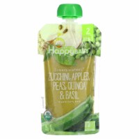 Happy Baby Organic Baby Food - Zucchini - Peas - Quinoa - Case of 16 - 4 oz