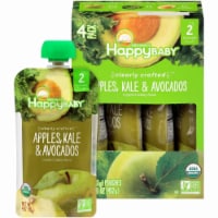 Happy Baby® Organic Apples Kale & Avocados Stage 2 Baby Food Pouches