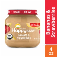 Happy Baby Clearly Crafted Stage 2 Bananas & Strawberries Jar Perspective: Main