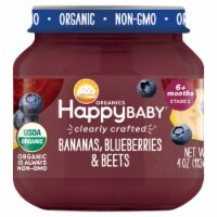 Happy Baby Organic Bananas Blueberries & Beets Stage 2 Baby Food