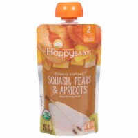 Happy Baby® Organics Clearly Crafted® Stage 2 Squash Pears & Apricots Baby Food Pouch Perspective: Main