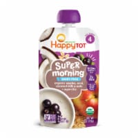 Happy Tot Super Morning Stage 4 Apples Acai Coconut Milk Millet & Cinnamon + Super Chia Pouch Perspective: Main