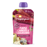 Happy Baby Organics Stage 2 Pouches Organic Purple Carrot Cauliflower Perspective: Main