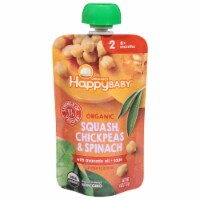 Happy Family Organics Happy Baby 6+ Months Organic Squash Chickpeas & Spinach Perspective: Main