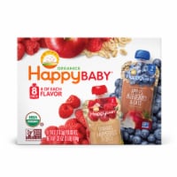 Happy Baby Clearly Crafted Pouch Stage 2 Oat Variety Pack Pouch Perspective: Main