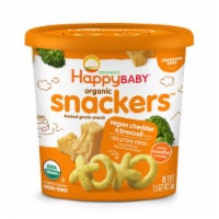 Happy Baby® Organics Organic Snackers™ Vegan Cheddar & Broccoli Baked Grain Snack