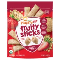 Happy Tot Organics Fruity Sticks Strawberry Filled Grain Sticks Snack