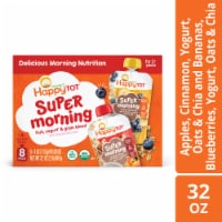 Happy Tot Super Morning Toddler Food Stage 4 Give Back 2 Flavor Variety Pack Pouch Perspective: Main