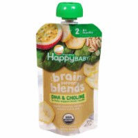 Happy Baby® Organics Brain Support Blends™ Bananas, Spinach, Passionfruit & Oats