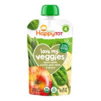 Happy Tot® Organics Love My Veggies Apples Zucchini Green Beans & Spinach Toddler Food Pouch Perspective: Main