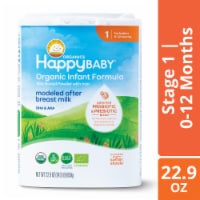 Happy Baby Organics Stage 1 Organic Infant Formula Container Perspective: Main