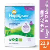 Happy Baby Organics Stage 1 A2 Organic Infant Formula Container Perspective: Main
