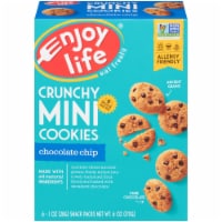 Enjoy Life Crunchy Chocolate Chip Mini Cookie Snack Packs 6 Count Perspective: Main